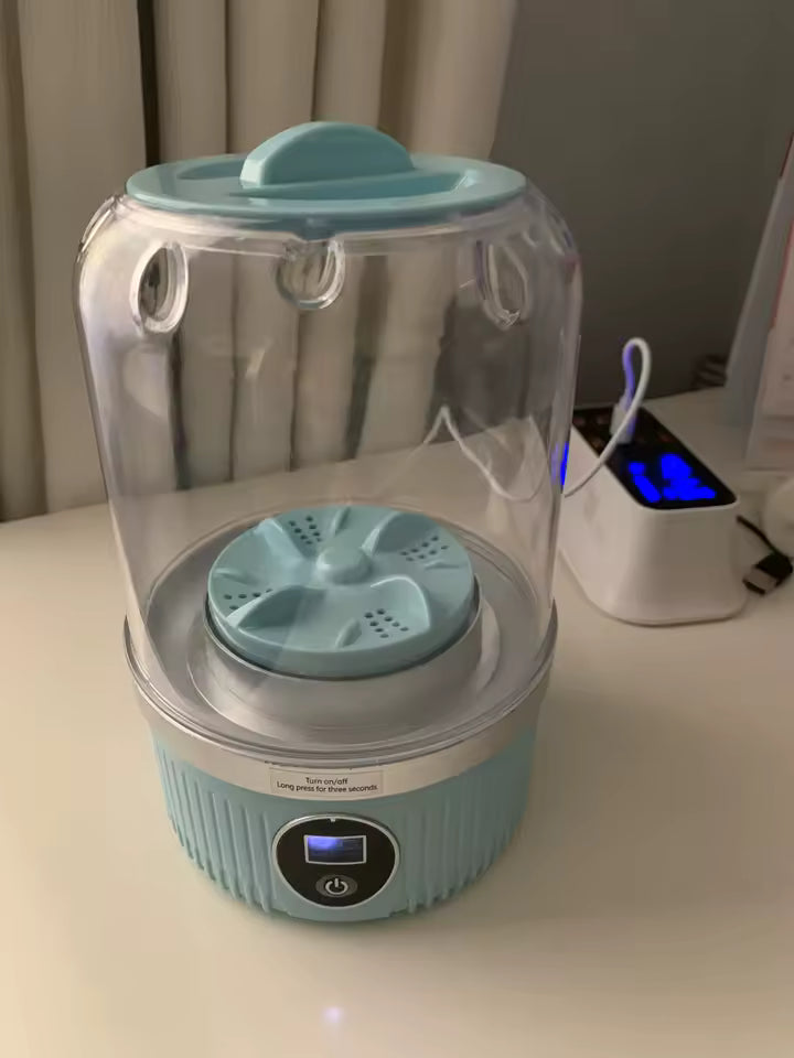 Mini Wireless Washing Machine — For Underwear, Socks & Pet Clothes