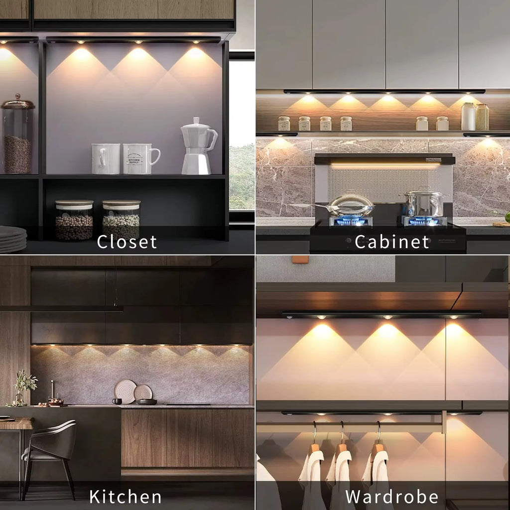 Ultra-Thin Wireless Cabinet Light — Motion Sensor, 3 Colors, Dimmable