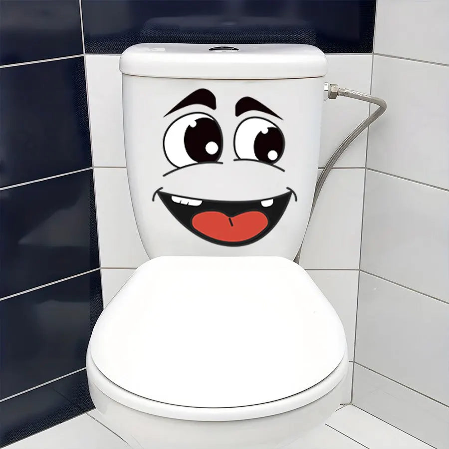 Cartoon Face Sticker Set — Fun Home Decor for Any Surface