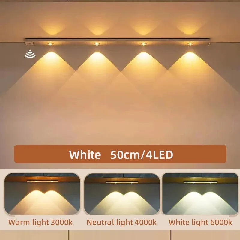 Ultra-Thin Wireless Cabinet Light — Motion Sensor, 3 Colors, Dimmable