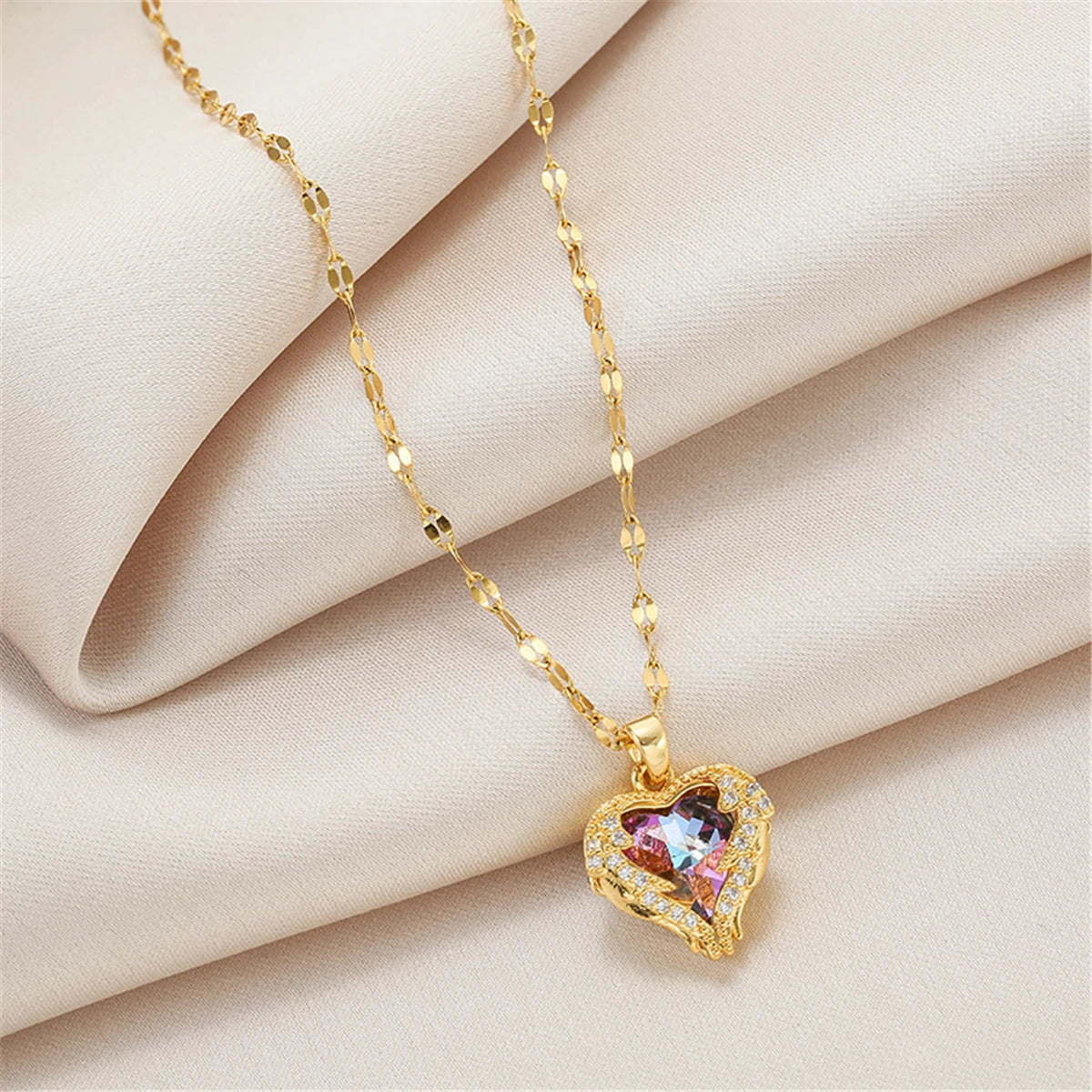 Celestia Crystal Heart Chain