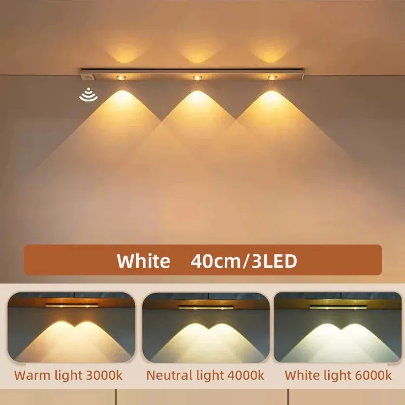 Ultra-Thin Wireless Cabinet Light — Motion Sensor, 3 Colors, Dimmable