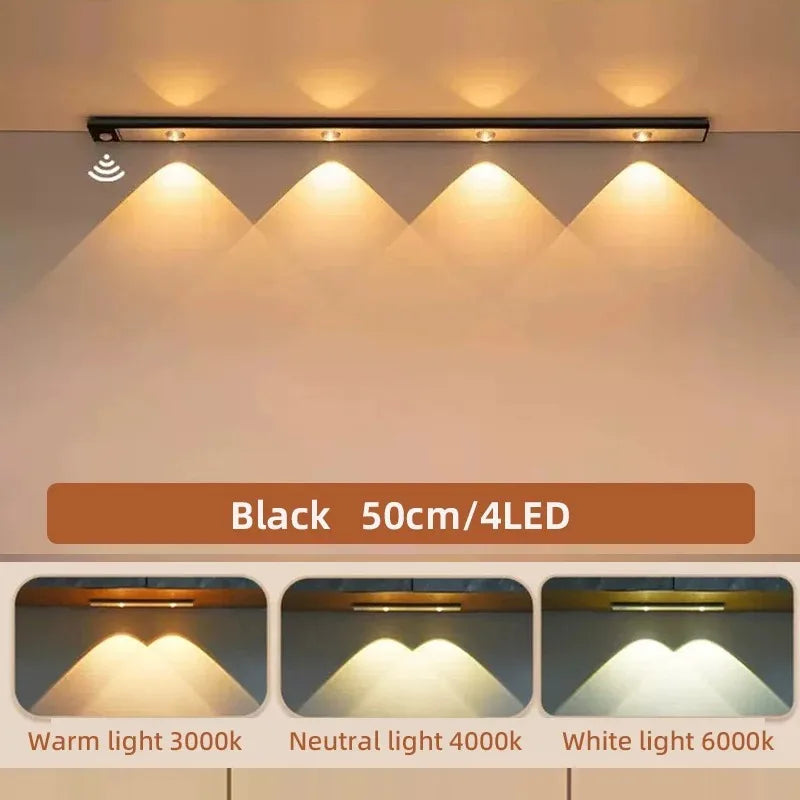 Ultra-Thin Wireless Cabinet Light — Motion Sensor, 3 Colors, Dimmable