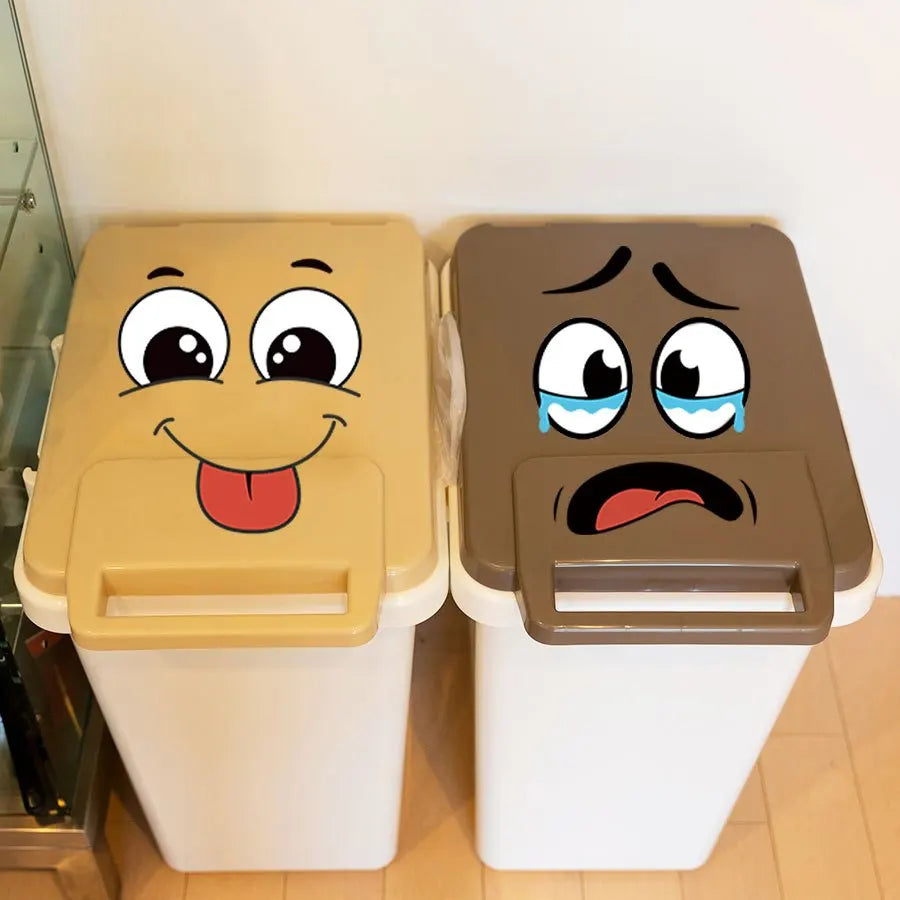 Cartoon Face Sticker Set — Fun Home Decor for Any Surface