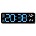 Large Digital Wall Clock — LED Display, Temperature, Humidity & Auto Dimmer