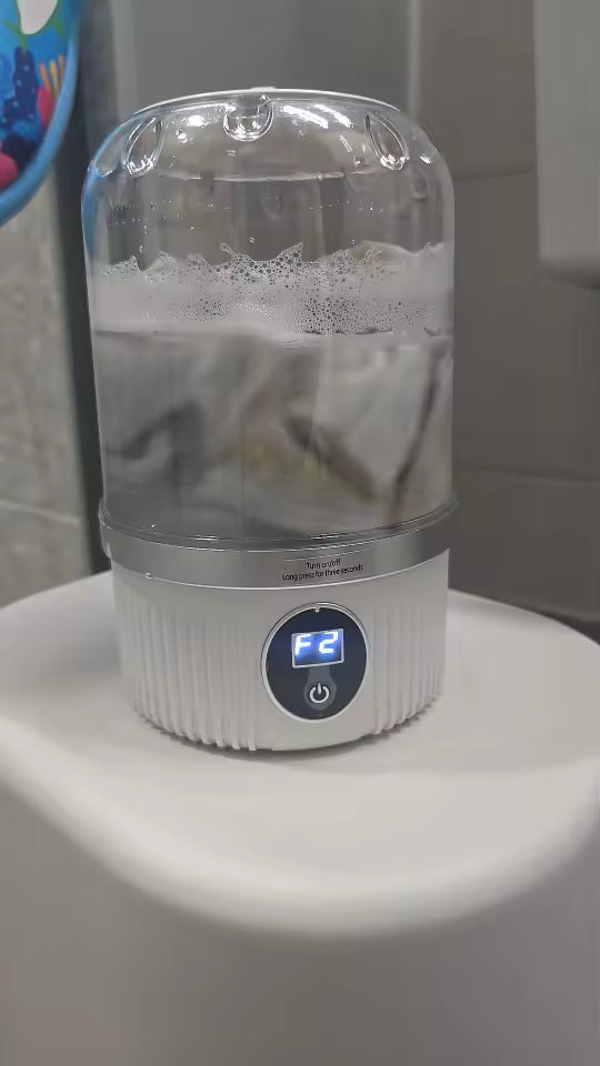 Mini Wireless Washing Machine — For Underwear, Socks & Pet Clothes