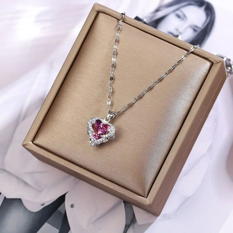 Celestia Crystal Heart Chain