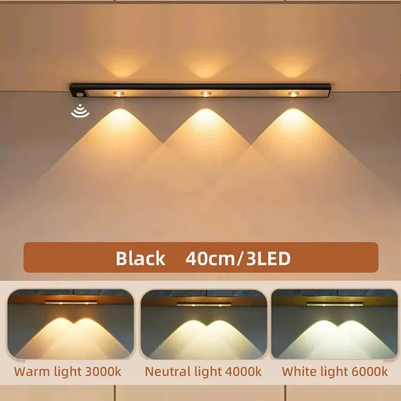 Ultra-Thin Wireless Cabinet Light — Motion Sensor, 3 Colors, Dimmable