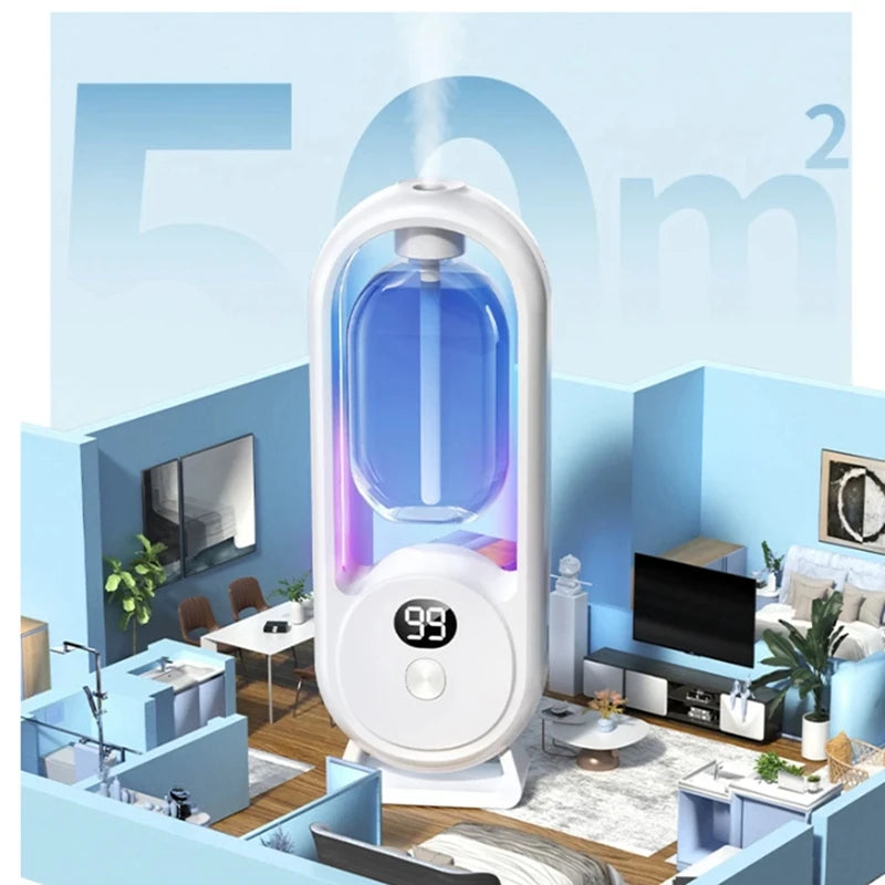 Wall-Mounted Aroma Diffuser — Rechargeable, Timed Spray & Digital Display