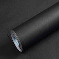 Matte Black Self-Adhesive Wallpaper — Waterproof & Removable