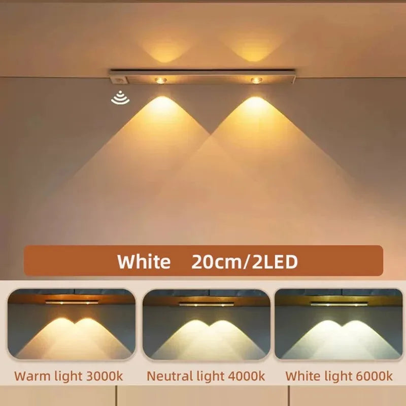 Ultra-Thin Wireless Cabinet Light — Motion Sensor, 3 Colors, Dimmable