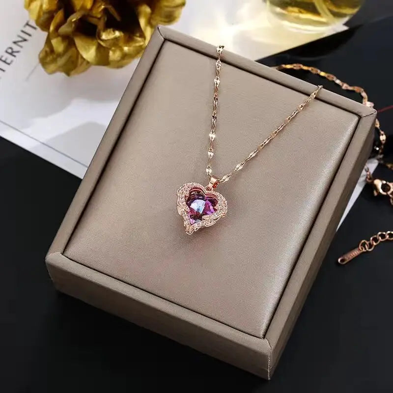 Celestia Crystal Heart Chain