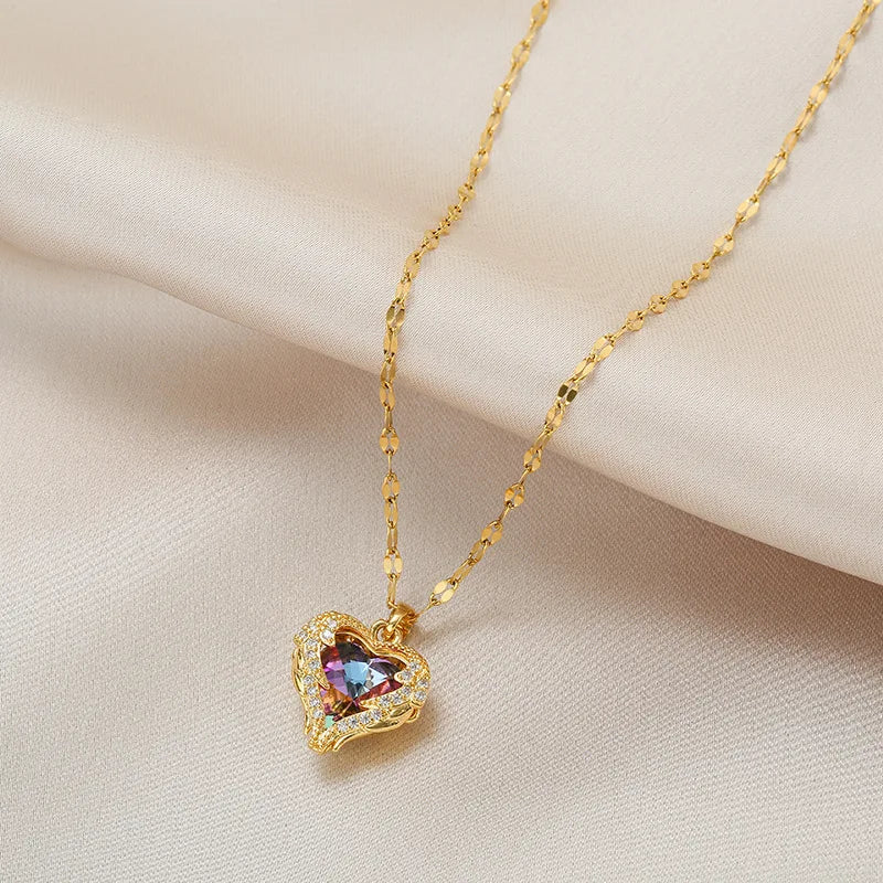 Celestia Crystal Heart Chain