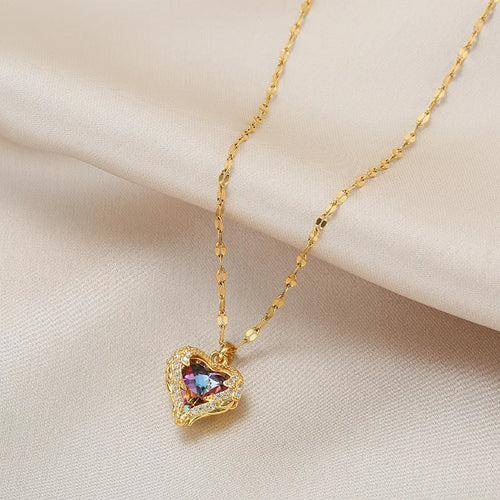 Celestia Crystal Heart Chain