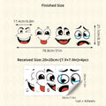 Cartoon Face Sticker Set — Fun Home Decor for Any Surface